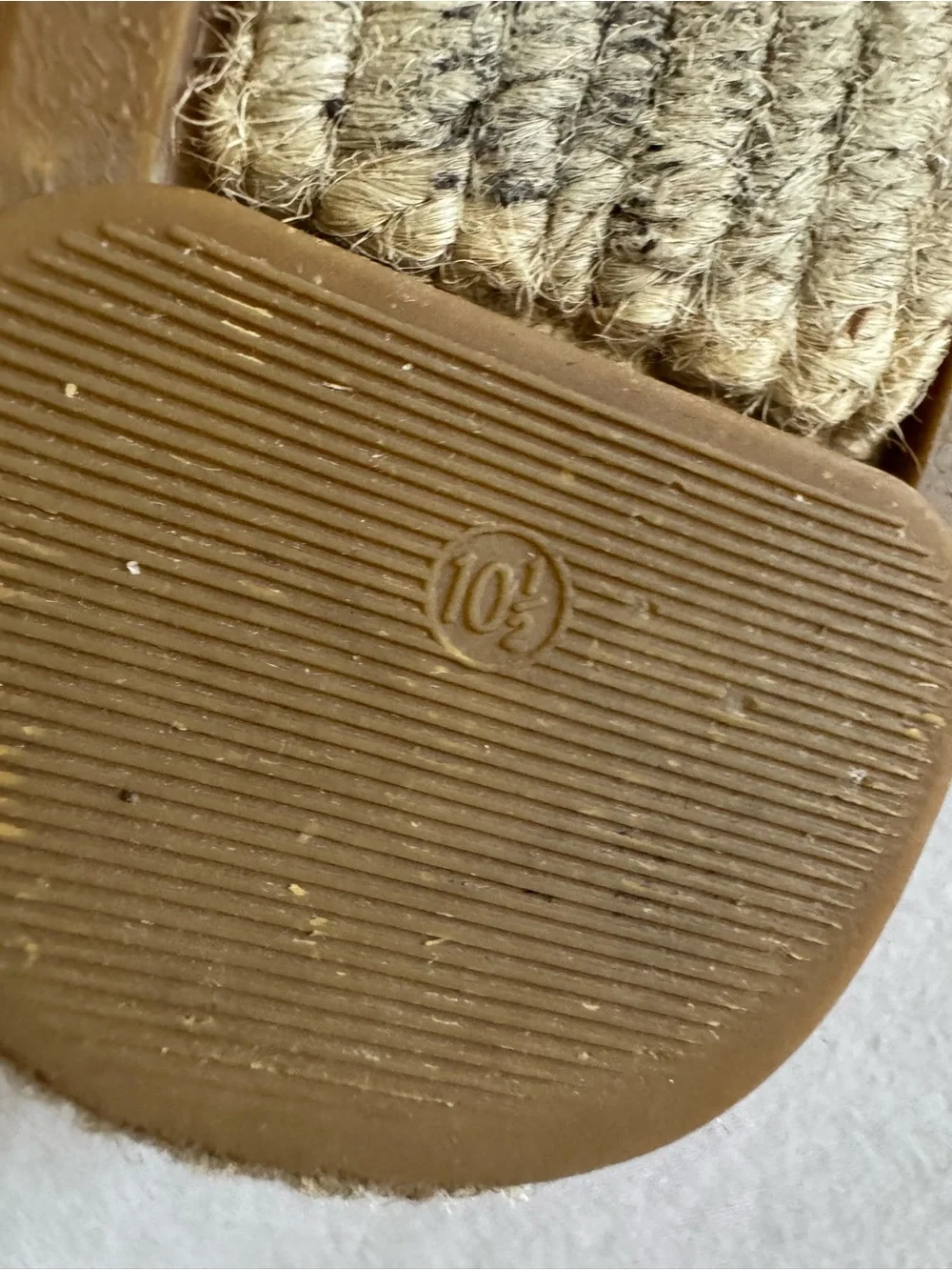 Tory Burch Neutral Canvas Espadrilles with Navy & Neon Yellow Accents